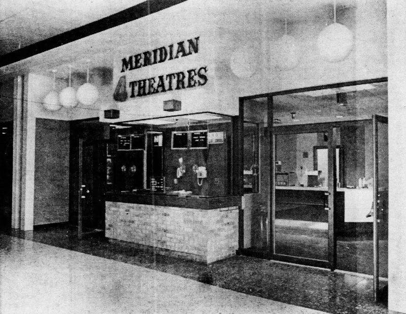 Meridian Mall West 4 - 1970 Newspaper Photo